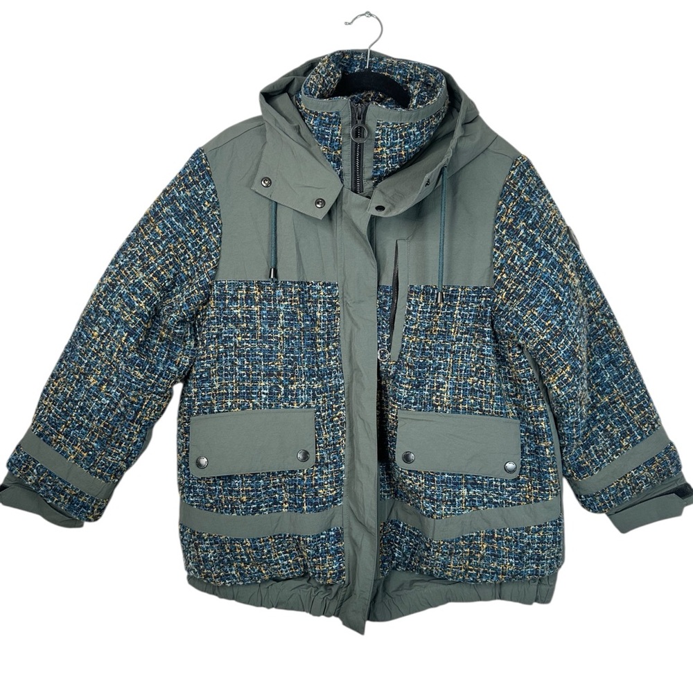 NOIZE Safara Mixed Media Jacket Wavelight Women Large Moderncore